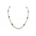 Women's designer Necklace 925 Sterling Silver culture pearl stone P 514